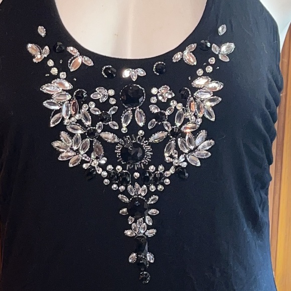 $95 Spense Halter top crystal detail gorgeous - Picture 4 of 12